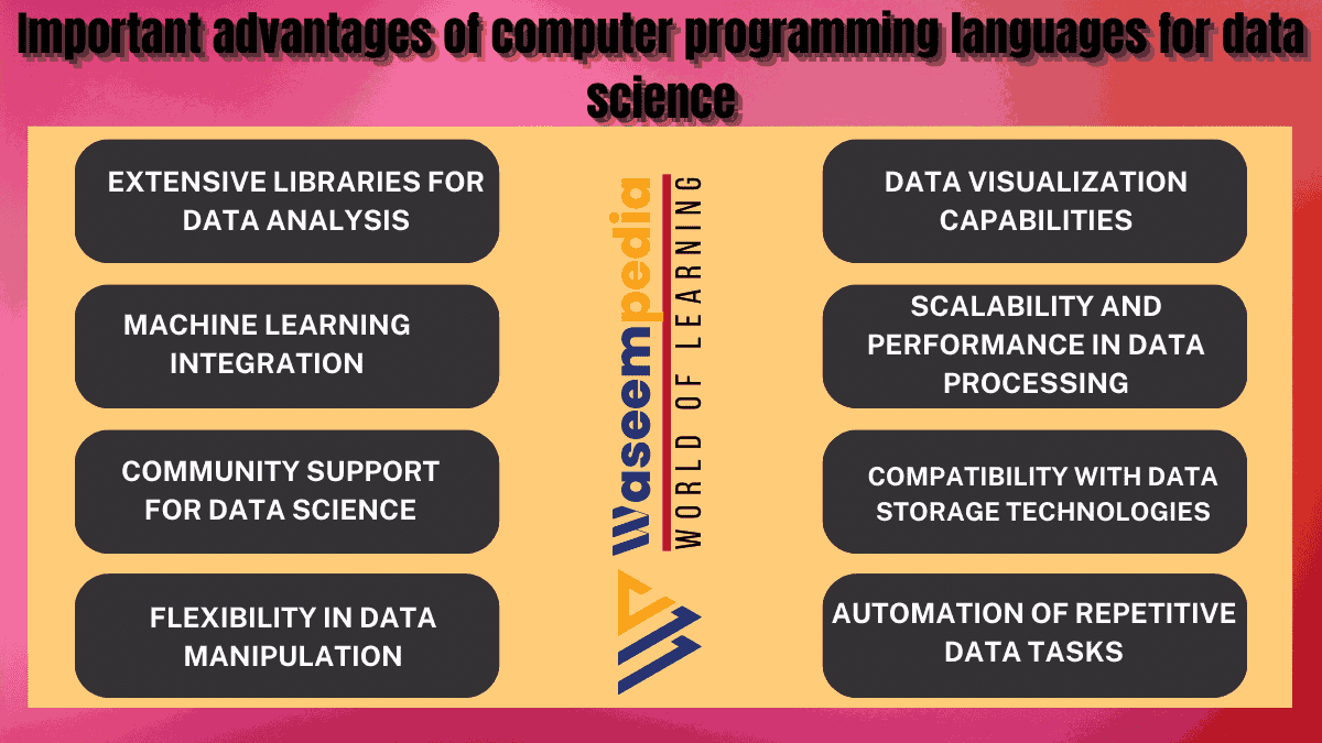 Image Showing Advantages of Computer Programming Languages in Data Science